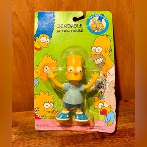 VINTAGE Jesco The Simpsons Bart Simpson 1990 Bendable Figure NEW IN PACKAGE